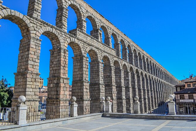 Avila with Walls and Segovia with Alcazar from Madrid - The road to Avila and the Four Posts view