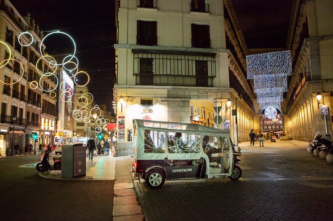 Christmas Lights Tour of Madrid in Eco Tuk Tuk Private - A festive first look at Madrid