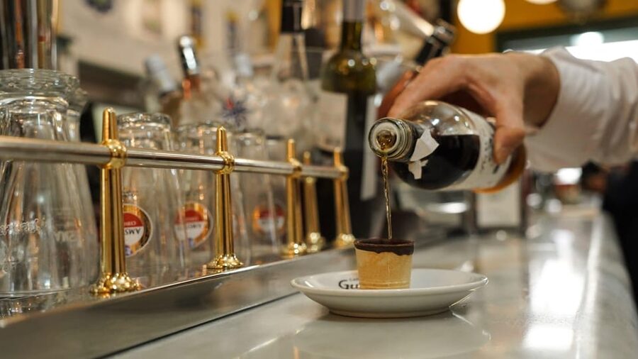 Discover the best "Wines and Tapas in Madrid". - Torrezno Iberico in La Latina at La Muralla