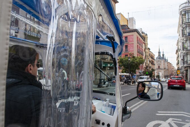 Eco Friendly Tuk Tuk Experience with the Local in Madrid - Cibeles Fountain and Puerta de Alcalá