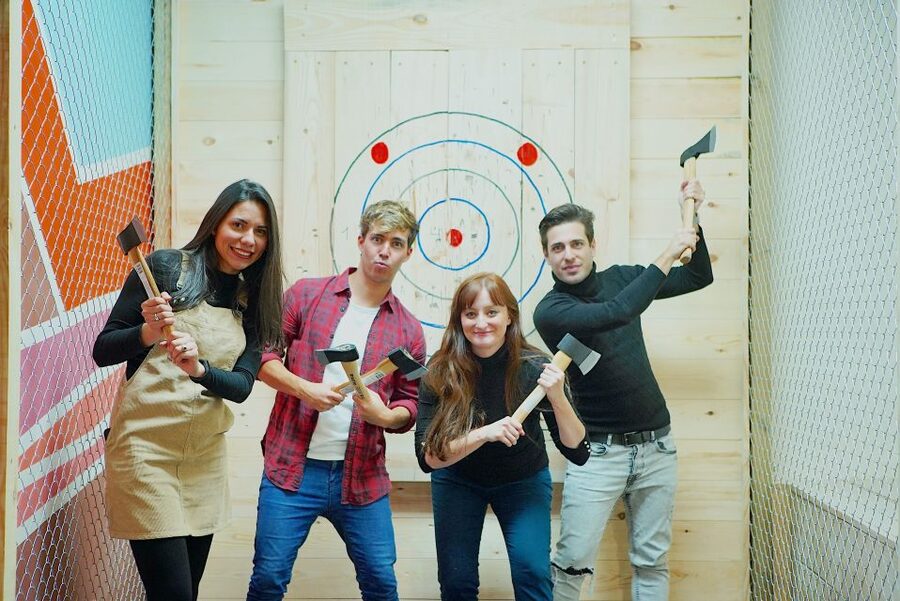 Madrid: Axe Throwing Challenge - A good value at $24 per person
