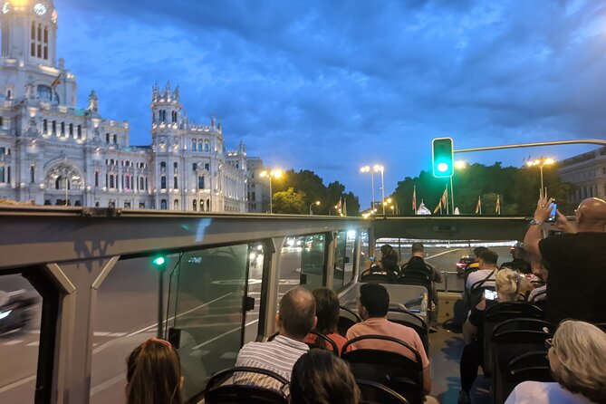 Madrid Big Bus Night Tour - Colón, the National Library, and the Salamanca side