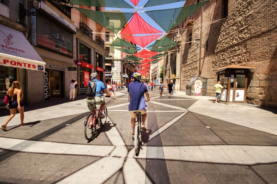 Madrid City Guided Bike/E-Bike Tour for Small Groups - Puerta del Sol and the literary quarter