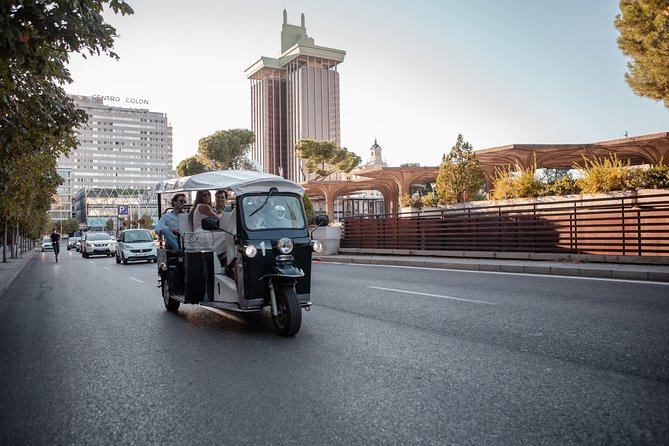 Madrid Expert Tour with Local Guide in Eco Tuk Tuk Private - From the Bank of Spain to Plaza de Santa Ana