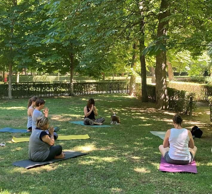 Madrid: Flow Yoga class in Retiro Park - Meeting Laure for a Personalized Practice