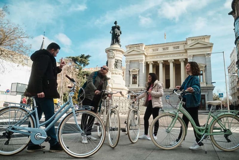 Madrid: Highlights Guided Vintage Bike Tour and Tapas Option - Puerta del Sol and the center of modern Madrid