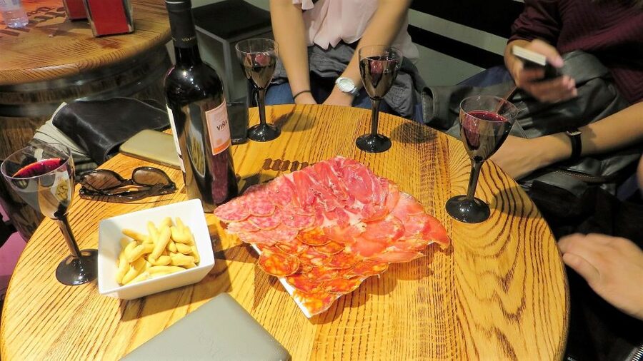 Madrid: Iberico Ham and Spanish Wine Small-Group Food Tour - The first tastes: cured meats, cheese, and a Spanish drink