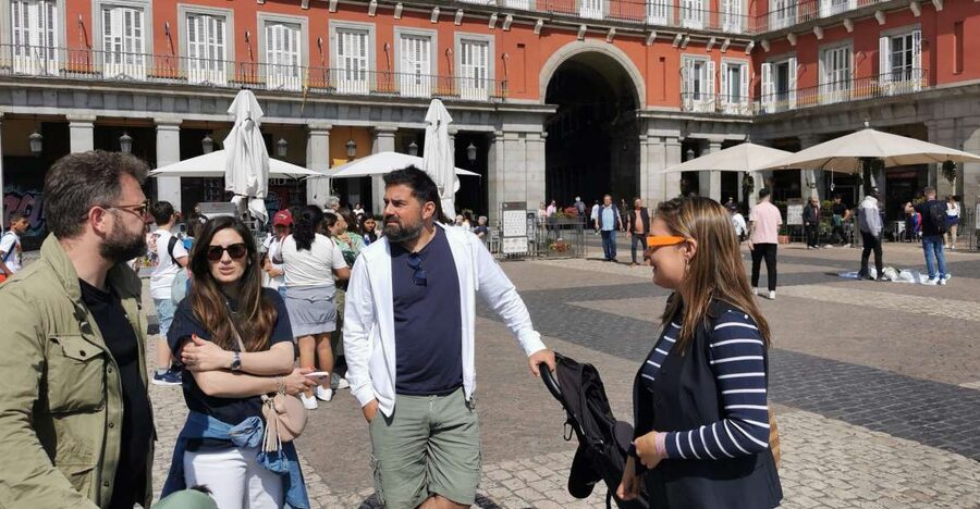 Madrid: Kids and Family Sightseeing Tour - Plaza Mayor starts the story