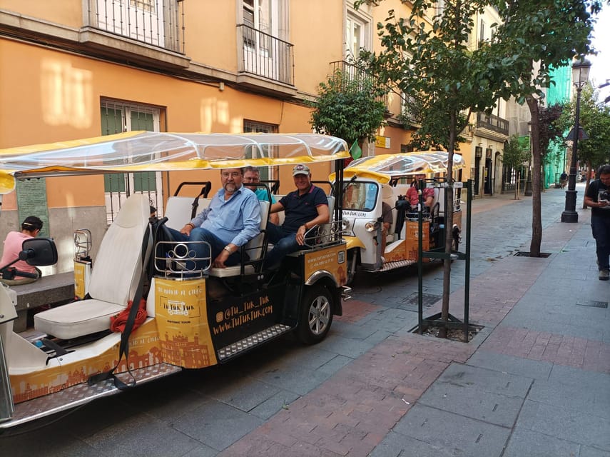 Madrid: Modern tour with Private guide in yellow tuk tuk - Key points at a glance