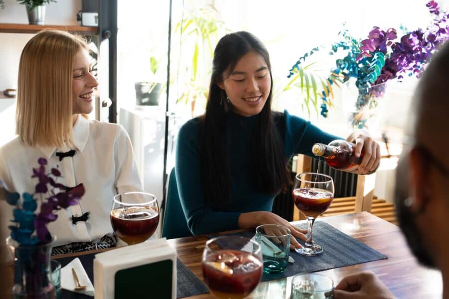 Madrid: Paella and Sangria Workshop with Tapas - Making sangria instead of just drinking it