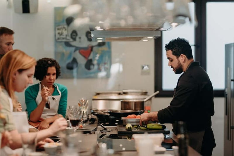 Madrid: Paella & Tapas Cooking Class and Market Visit - Timing, meeting point, and cancellation