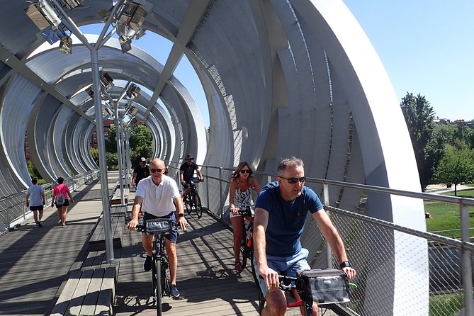 Madrid Parks & Riverside Bike Tour - The final climb to Templo de Debod