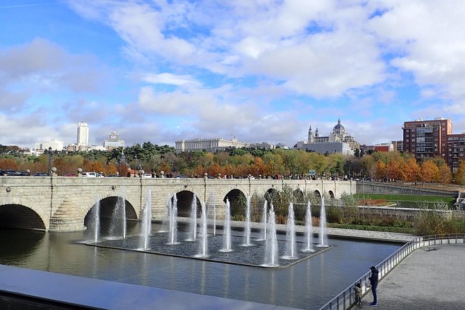Madrid Parks & Riverside Bike Tour - Campo del Moro and the palace from the west