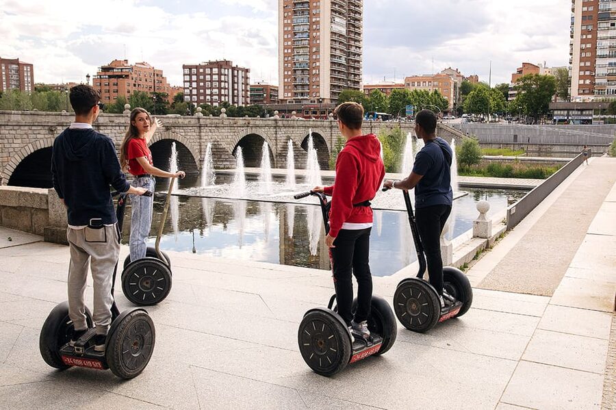 Madrid River Segway Tour - Returning through Puerta de Toledo