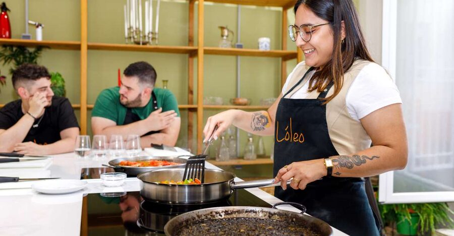 Madrid: Tapas & Paella Cooking Class with Expert Chef - Making croquettes, salad, cod, and paella