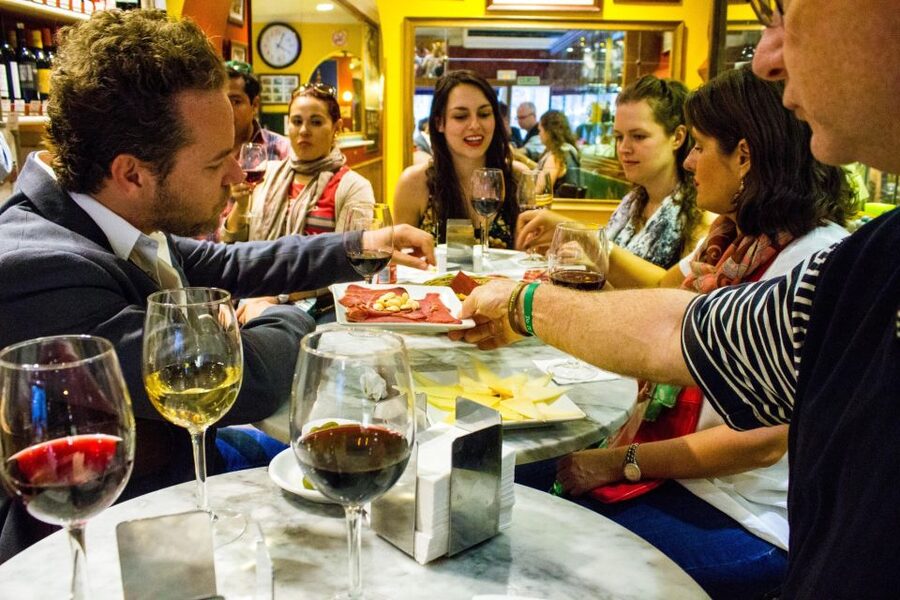 Madrid: Tapas & Wine Tasting Tour with Local Guide - The Literary Quarter adds stories between the plates
