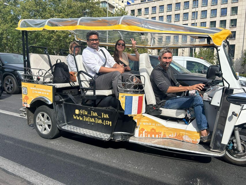 Madrid: Traditional Tour wh Private guide in yellow Tuk Tuk - Starting at Opera Square and Plaza Isabel II
