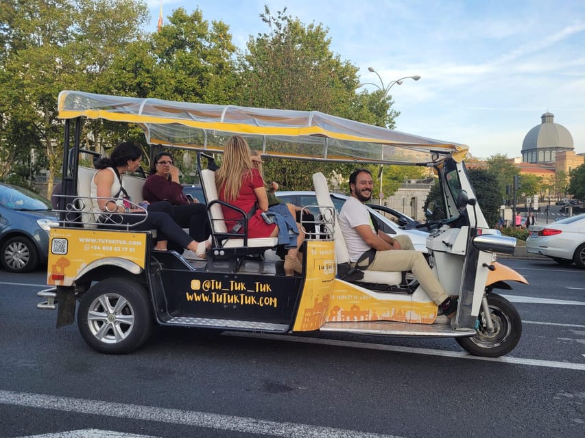 Madrid: Traditional Tour wh Private guide in yellow Tuk Tuk - Mercado de San Miguel and the Literary Quarter
