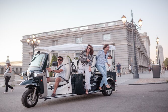 Madrid Welcome Tour with Local Guide in Eco Tuk Tuk Private - Atocha Station and the Spanish Parliament