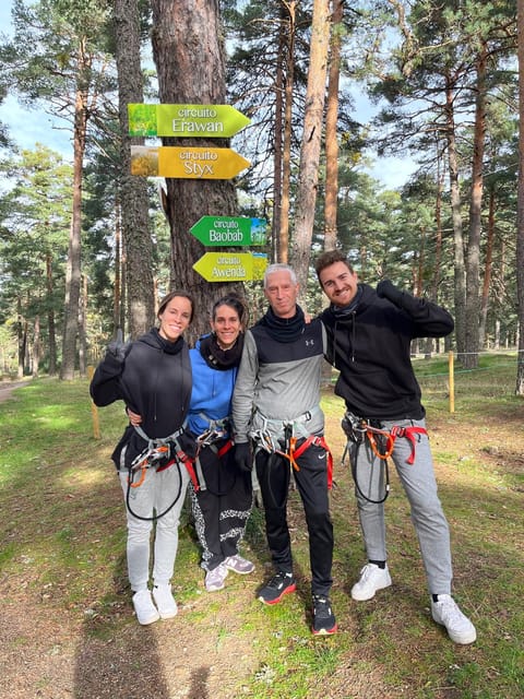 Madrid: Zip line circuits high in the trees - Key points at a glance