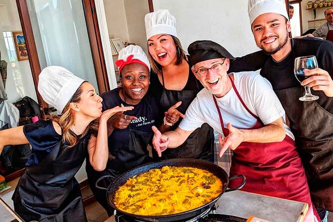 Paella Workshop with Bottomless Sangria in Central Madrid - Mixing sangria before the paella