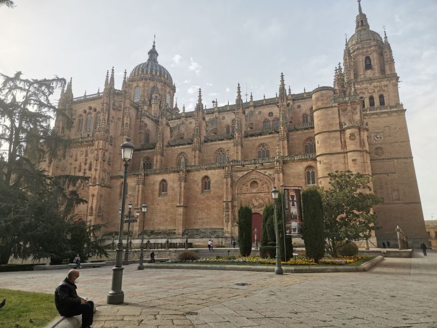 Salamanca: Monuments and Landmarks Guided Walking Tour - The old and new cathedrals together