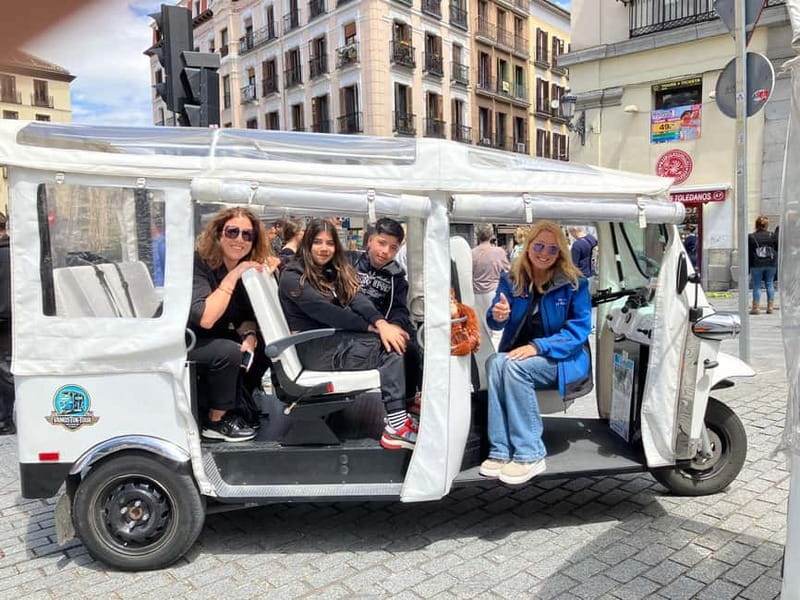 "See Madrid Differently: A Premium Private Tuk Tuk Ride" - Key points at a glance
