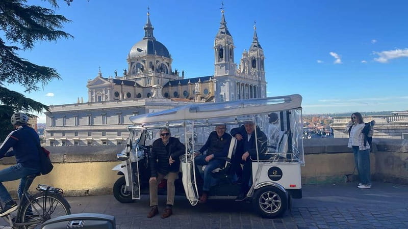 "See Madrid Differently: A Premium Private Tuk Tuk Ride" - Teatro Real, the Arab Wall, and the Temple of Debod