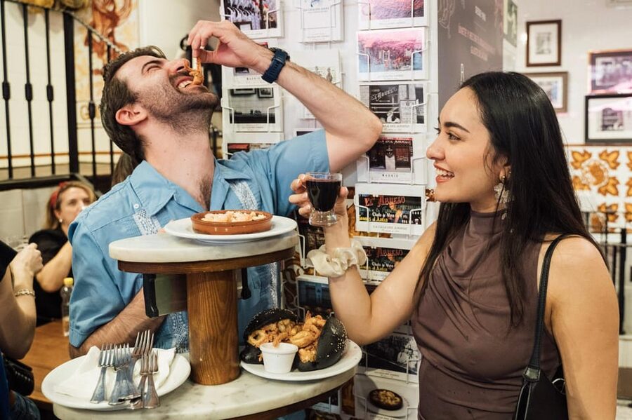 Tapas Food Tour with Dinner in Madrid - Spanish wine and vermouth with your food