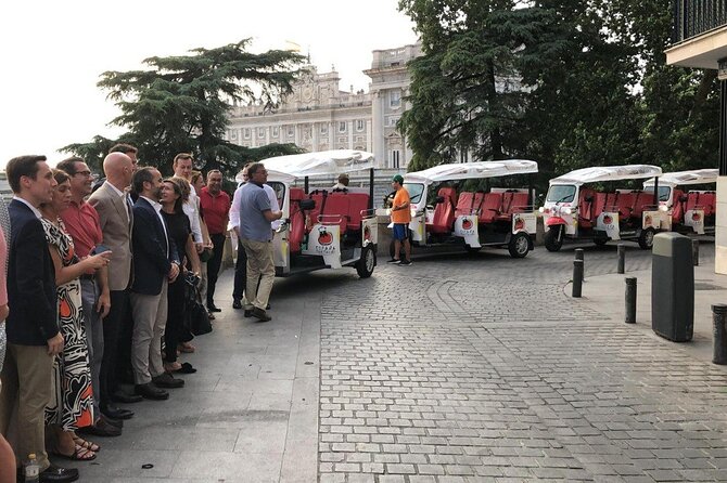 Tour Madrid in 2 hours! Electric Tuk - Fast, Fun, and Exclusive - Churches, writers, and the literary quarter