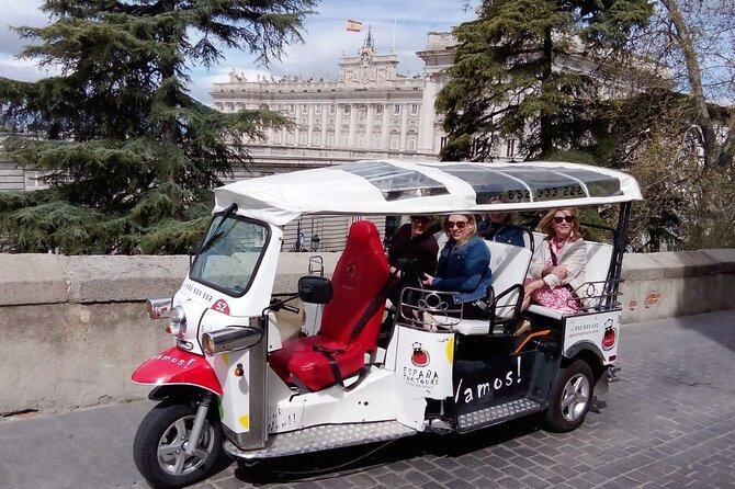 Tour Madrid in 2 hours! Electric Tuk - Fast, Fun, and Exclusive - Puerta de Alcalá and the east side of Madrid