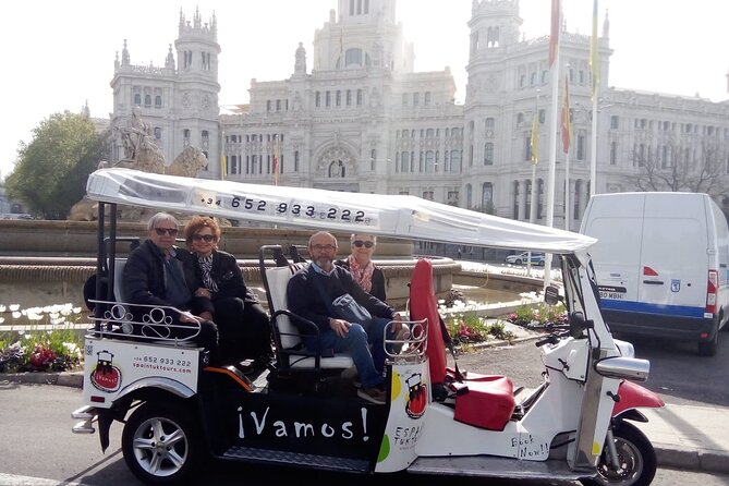 Tour Madrid in 2 hours! Electric Tuk - Fast, Fun, and Exclusive - Starting at Plaza de Santa Ana