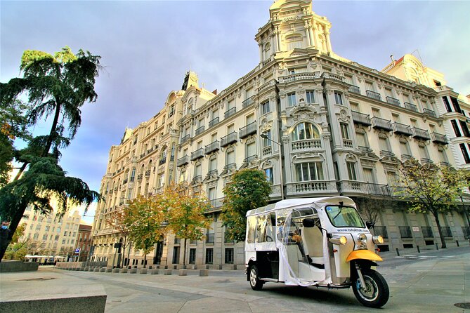 Tour of Historic and Modern Madrid with a guide in a yellow tuk tuk - Madrid Cathedral and the royal quarter